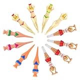 SAFIGLE 12個 高尔夫美女球 飛行経路ゴルフティー 耐久性プラスチック製 鮮やかカラー ゴルフコース用 競技対応 レディース向け楽しいデザイ