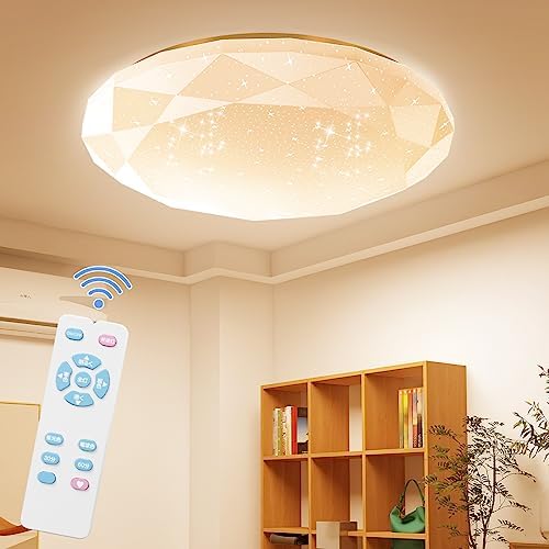 Amazon.co.jp : C-J-W LEDシーリングライト 10畳 薄型 リモコン付 無 