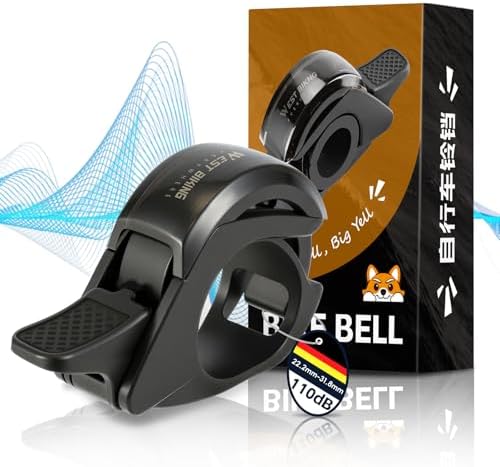 CHIMONA Fahrradklingel,110db klingel Fahrrad Klingt scharf,Langlebig rennrad klingel, Für 22.2-31.8mm Lenker, fahrradklingel Kinder Wasserdicht & Einfach zu Montieren