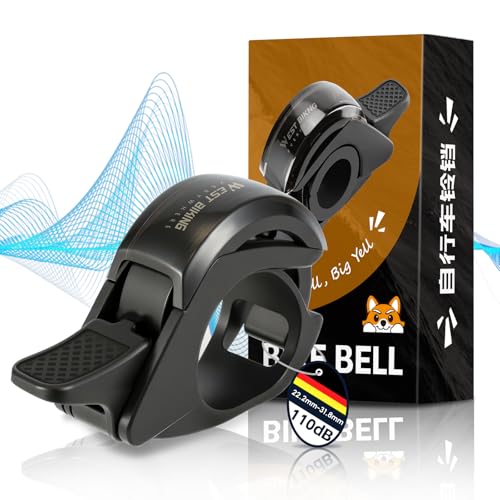 CHIMONA Fahrradklingel,110db klingel Fahrrad Klingt scharf,Langlebig rennrad klingel, Für 22.2-31.8mm Lenker, fahrradklingel Kinder Wasserdicht & Einfach zu Montieren