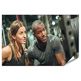 islandburner Poster Motivationssituation im Fitnessstudio 