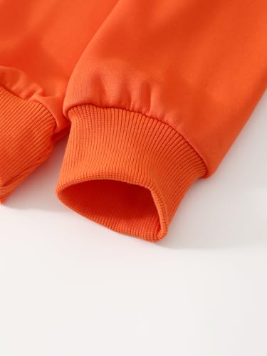 2 Pcs Kids Boys Hooded Sweatshirt Pants Set Hoodie Sweatsuit Fall Winter Spring Outfits for 4-14 Years4