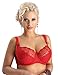 Produktbild Nessa Sonata Voll-Cup-BH aus Floralspitze ohne Polsterung mit Bügel Rot 85G