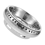 PartyKindom Wok Ring mit Rutschfester Gezackter Basis Winddichter Herdschutz für Gasherde Vielseitiger Kochfeldhalter Langlebiger Kocherständer für Outdoor und Haushalt