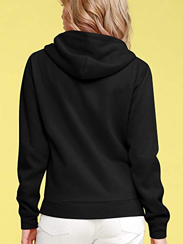 Come Together California CTC WSK954 Womens Active Fleece Zip Up Hoodie Sweater Jacket XXL Black - Thumbnail 4