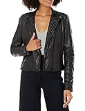Slate & Willow Rent the Runway Pre-Loved Embossed Studs Leather Jacket, Black, Medium