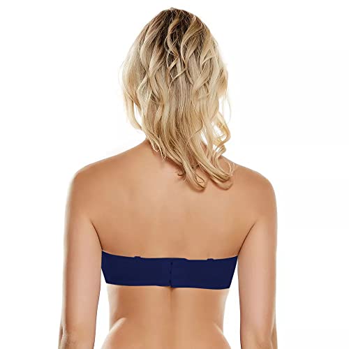 Image of PLUMBURY Women's Nylon Lightly Padded Wired Strapless Multiway Bra