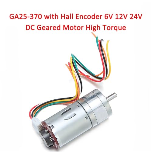 Moteur de décélération CC JGA25-370 haute précision avec codeur rotatif