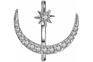 Keep Climbing Silver Sun Moon Ring