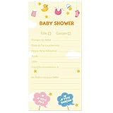 ❤ LIVRAISON RAPIDE OLILLY - 20 Cartes de Pronostics ou Cartes de Jeu pour Baby Shower Mixte ou Baby Gender Reveal (Pronostics Mixte)