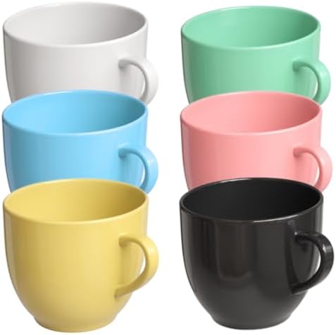 Jogo 6 Xicara Café Chá 170ml Colorida Porcelana (Colorida)