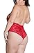 AnloveKiss Women Sexy Lingerie Nightie - Plus Size lingerie Lace Babydoll Halter ChemisTeddy Bodysuit XL-4XL (4XL, Red)