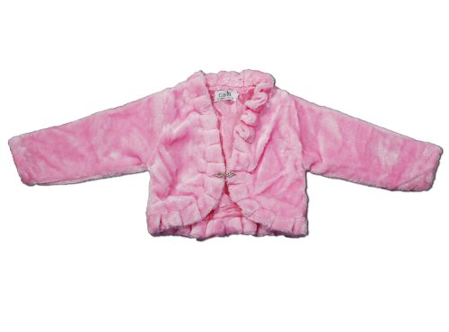 Manteau de fourrure boléro Cinda anti-froid pour robe de fête de petite fille