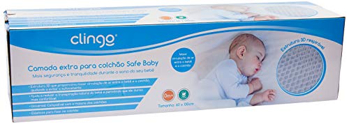 Clingo Camada Protetora Respirável Colchão Safe Baby Branco C0196