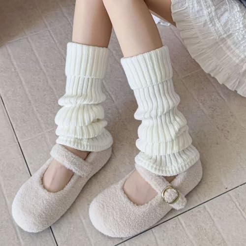 Image of Knitted Leg Warmers,womens leg warmers,Socks Long Yoga Ankle Warmers Women's Wool Warm Boot Socks