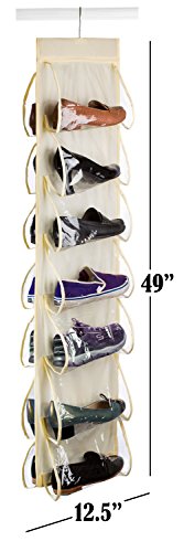 Hanging Shoe Organizer - 14 Pockets - The Clear Pockets Will Protect Your Shoes, Handbags Or Purse And Enable You To Find Them Easily. Hang It In A Closet To Keep Your Closets Neat And Organized. #TOP1