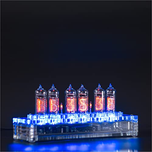 Nixie Tube Clock 6X In-14 Replaceable Nixie Tubes: Elegant Acrilyc Design #TOP2