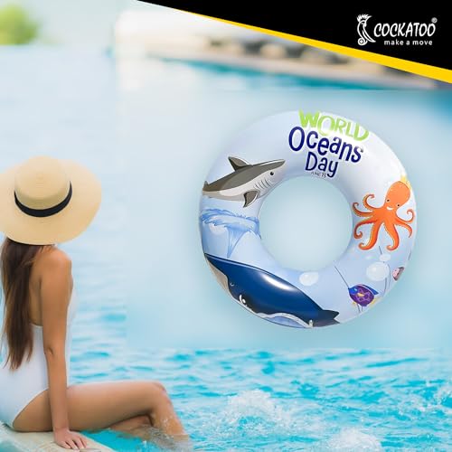 Image of Cockatoo Inflatable PVC Swimming Floats with Handles, Small Swimming Pool Floats