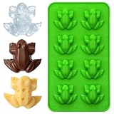 Molde de silicona de rana para chocolate, rana, caramelo, rana, chocolate, molde de silicona, reutilizable, molde de rana, moldes de rana para chocolate y dulces