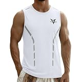 2026 Camiseta Tirantes Hombre Verano, Camiseta sin Mangas para Hombre Transpirable Secado rápido T-Shirt Cuello Redondo Casual Deportiva Tank Top Fitness Running Entrenamiento Talla Grande