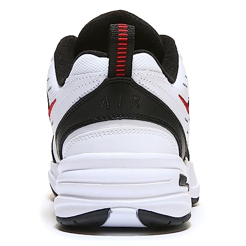 Nike Air Monarch IV Men's Walking Shoes, White/Black/Red, Size 10.53