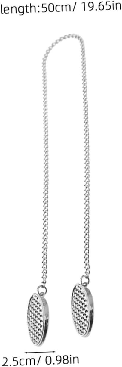 3pcs Napkin Clip Alloy Napkin Bib Holder Chain for Dining Restaurants and Home Use Silver Practical Design for Messy Foods Lightweight and Portable