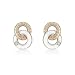Produktbild Carissima Gold Damen Ohrstecker 9_k_(375) Bicolor Rund zirkonia - 2.59.0549