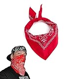 nickituch seide 🧣🧣Paketinhalt: Sie erhalten 1 Stück rotes Bandana mit einer Größe von ca. 55 x 55 cm, das Ihren täglichen Gebrauch und Ersatzbedarf decken kann.