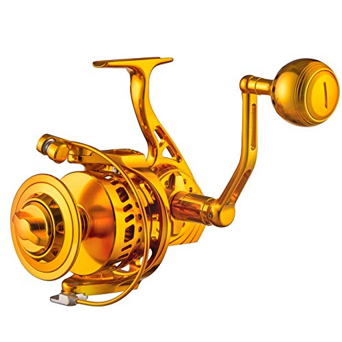 CNC Full Metal Spinning Fishing Reel Powerful Saltwater Reel 35Kg or 77lb Long Cast Big Game Boat Fishing 13 Stainless Steel Ball Bearings Size 7000