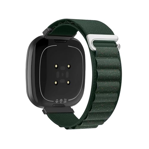 iCO\XgohɓKFitbit Versa 4/3 Sense 2/1p(Army-green shiny,For Fitbit Versa 4)