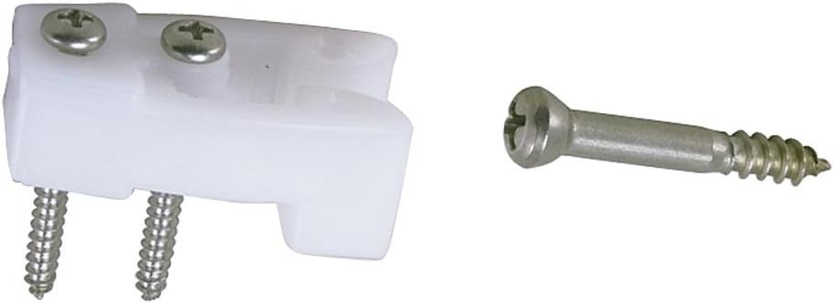 Perko Door Catches - White Nylon/Stainless - Pair
