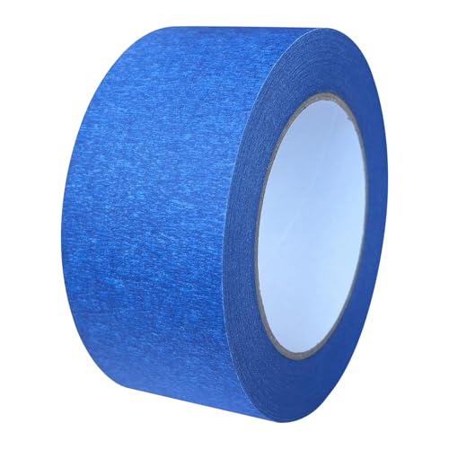 ULWSY Painters Tape, 1 Roll 50mm x 50m Blue Masking Tape for Painting and Decorating