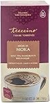Teeccino Herbal Tea – Mocha – Rich & Roasted Herbal Tea That’s Caffeine Free & Prebiotic for Natural Energy, 25 Tea Bags