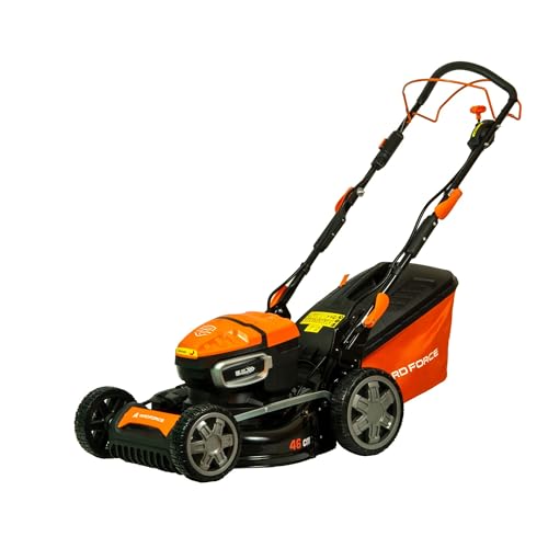 Image of Yard Force 46cm Cordless Lawn Mower, 58V LFP Battery, Self-Propelled, Brushless Motor, 60L Collection Bag, Mulching, 7 Cutting Heights
