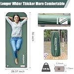 Self Inflating Sleeping Pad with Electric Pump, 30s Inflate Memory Foam Mat - Image 2