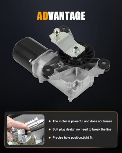 Image of ROADFAR Front Wiper Motor W /O Control Module Replacement for 1995-1997 for Chevrolet for Blazer,1994-1997 for Chevrolet for S10,1995-1997 for GMC for Jimmy 22121967 Wiper Motor 3 Pins