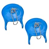 Toilet Flapper 3 Inch Compatible with Gerber 99-788, 2 Pack Blue Rubber Toilet Flush Valve Replacement Kit Fits Most Toilets High Performance Water Saving, Easy to Install