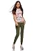oodji Ultra Mujer Pantalones de Punto con Cordones, Verde, ES 44 /...