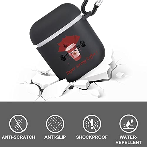 Coffee Superhero Weightlifting Personalized Case Cover Compatible For Airpods 2Nd 1St Storage Box With Keychain #TOP3