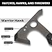 Spyderco Warrior Hawk Utility Tomahawk with Tough D2 Steel Head and 13.68