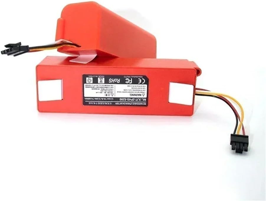 Replacement Battery BRR-2P4S-5200D Compatible with XIAOMI 1S 1ST Roborock SDJQR01RR Sweeping Mopping Robot Vacuum Cleaner 5200mAh(9800mAh)