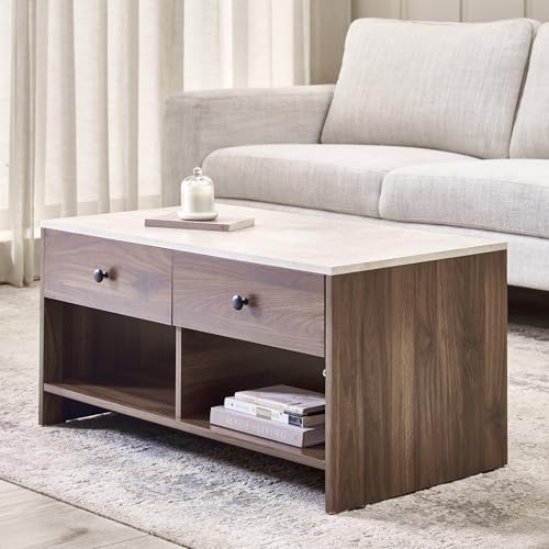 Image of Home Centre | Helios Addison | Engineered Wood | Center Table | Coffee Table | Brown | 1 Year Warranty