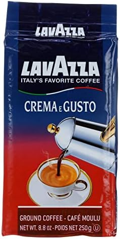 Lavazza Crema E Gusto Dark Roast Ground Coffee, 8.8 Ounce - 3 per case