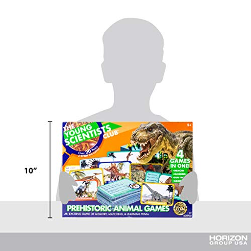 The Young Scientist Prehistoric Animal Card Games, 4 Prehistoric Card Games For Age 5 And Up: Matching, Bingo, Memory, Trivia, Hands-On Educational Stem Fun, Kids Card Games #TOP6