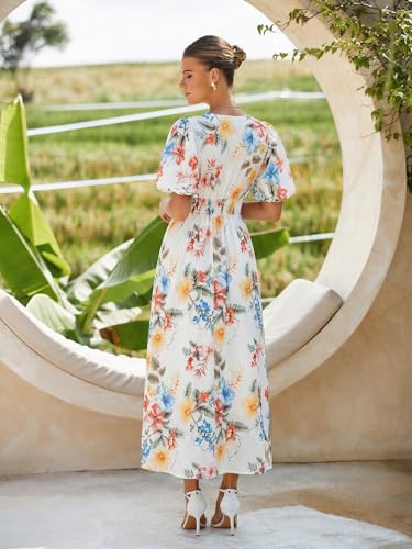 Image of Maxigerui Women's Summer Floral Maxi Dress Spring Wedding Guest Dress 2026