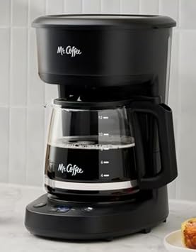 Mr. Coffee Programmable 4-Hour 12-Cup Automatic Drip Coffee Maker Digital Display Auto-Shutoff Black