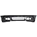 Front Bumper Compatible With 2000-2006 BMW E46 3 Series, Polypropylene PP Unpainted Black Cover Guard Protection Conversion Factory Replacement Exterior by IKON MOTORSPORTS, 2001 2002 2003 2004 2005