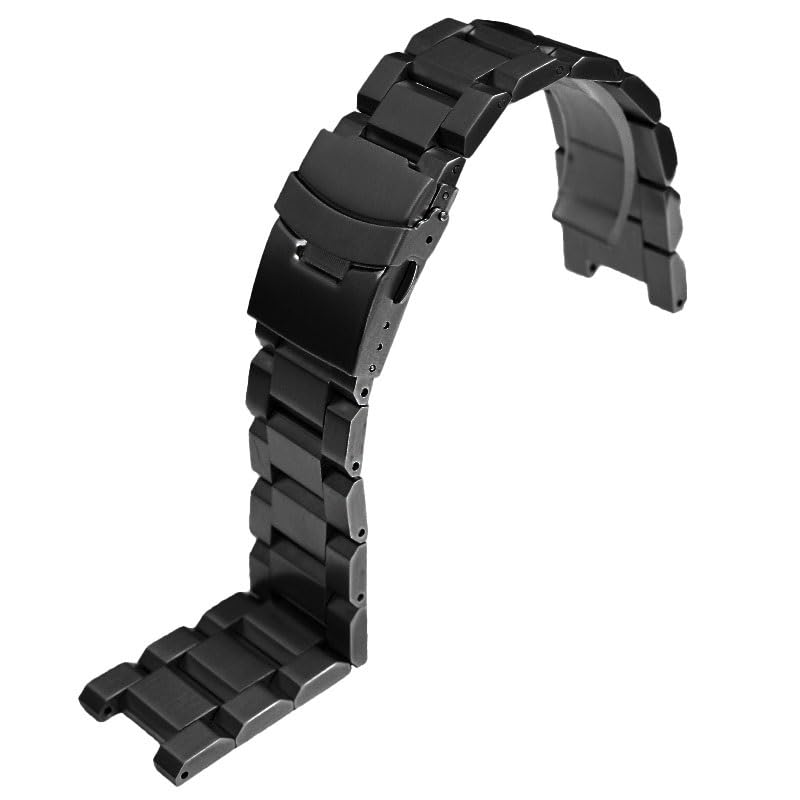 Bracelet montre Hamilton Pan Europ acier inoxydable style urbain noir
