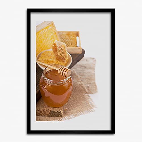 Tableau photo peinture Tulup de qualité supérieure 50x70 cm avec cadre en bois moderne