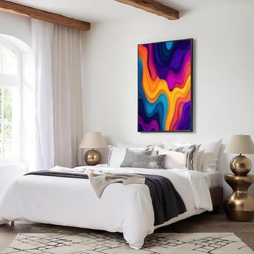 Cuadros decorativos de pared abstractos para renovar el comedor y dar vida al pasillo 3